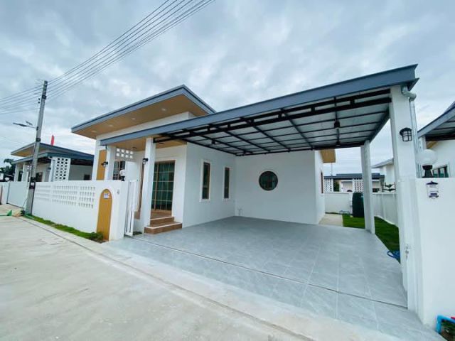 ขายบ้านพร้อมที่ดินสไตส์มุจิชั้นเดียวสารภีพร้อมโอน