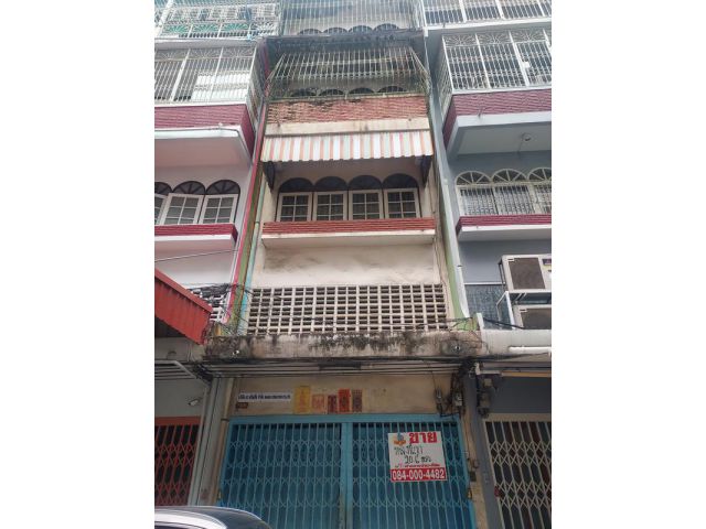 ขายอาคารพาณิชย์ 6 ชั้น เนื้อที่ 20.6 ตารางวา ถนนจรัสเมือง ปทุมวัน ตรงข้ามแฟลตการรถไฟ หัวลำโพง