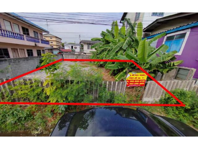 ที่ดิน มีนบุรี รามอินทรา 86 เหมาะสร้างบ้าน หอพัก 48 ตารางวาถมแล้ว น้ำไฟฟ้าถึง ใกล้รถไฟฟ้าสีชมพูมาก