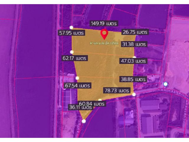 ขายที่ดิน 15 ไร่ ผังม่วง ใกล้ถนน บางนาตราด กม.23 บางพลี สมุททรปราการ ที่ถมแล้ว น้ำไฟพร้อม ขายราคาถูก