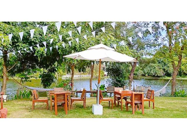 ร้านอาหาร วิวแม่น้ำ 2.5 ไร่ 4000ตรม.บางปะหัน อยุธยา ที่ดินถมแล้ว