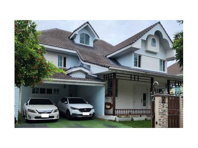 ขายบ้านเดี่ยวสไตล์คันทรีอังกฤษ บริติช พาร์ค ขนาด 110 ตร.วา เลียบคลองทวีวัฒนา กรุงเทพฯ