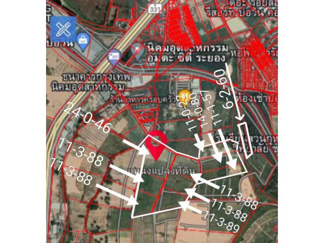 ขายที่ดินสวยบ่อวิน128ไร่