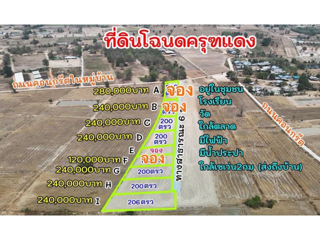 ขายที่ดินราคาถูก...200 ตรว.