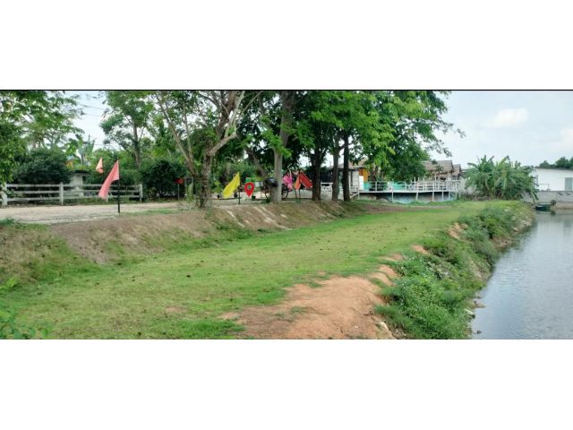 ให้เช่าที่ดิน 5 ไร่ ในเขตสวนน้ำ ทำบ่อตกปลา รีสอร์ท ร้านอาหาร ซอย 4 นิคมพัฒนา เข้าซอย 500 เมตร ใกล้ถนนสาย 36