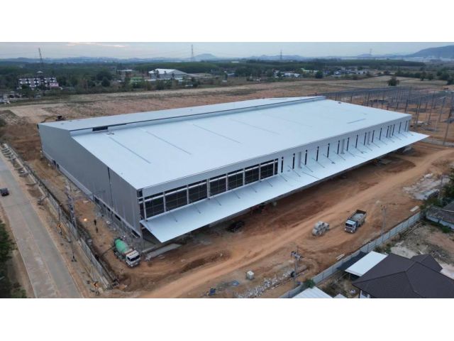 โรงงานให้เช่า ขนาด 22,400 ตรม. เขาคันทรง-ศรีราชา ชลบุรี #ผังสีม่วงลาย