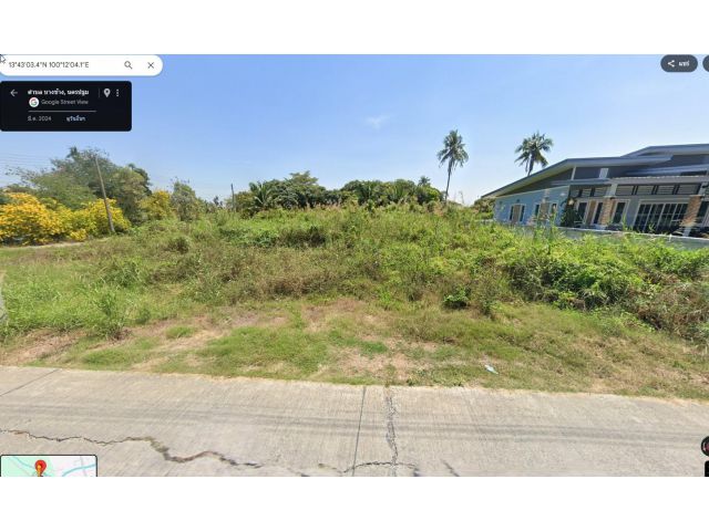 ขายที่ดินเปล่าเนือที่ 200 ตรว. ติดถนนสาธารณะ 2ด้าน  ต.บางช้าง อ.สามพราน จ.นครปฐม