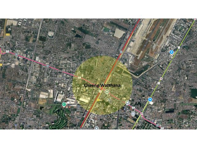 ขายที่ดินใกล้แยกหลักสี่โลเคชั่นดีมาก ห่างสนามบินดอนเมืองเพียง 2 km
