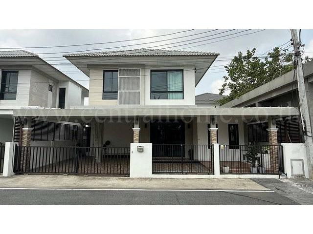 บ้านแฝด มาย-กรีน บางพระ ต่อเติมเต็ม พร้อมอยู่ ราคาถูก