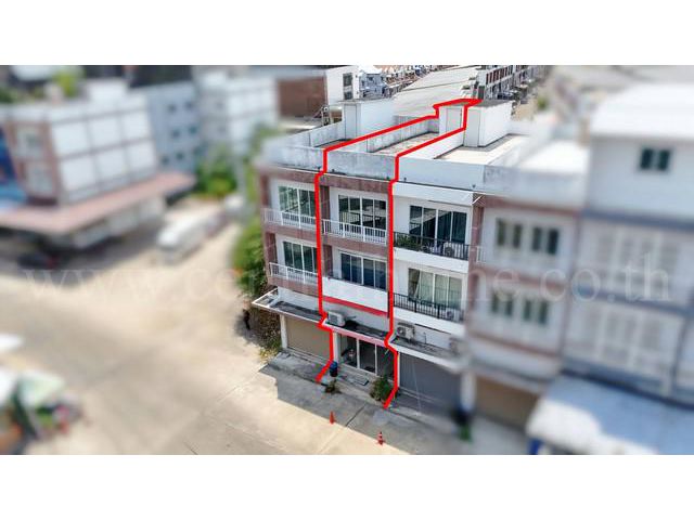 อาคารพาณิชย์ 3.5 ชั้น โครงการ มั่งมีแสนสุข - กัลปพฤกษ์ ทำเลดี