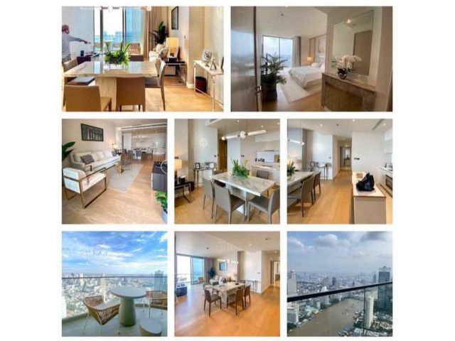 Magnolia Waterfront Residences Icon siam Super Luxury 3bedrooms rent  180,000 thb/month  AGENT REF0229U411