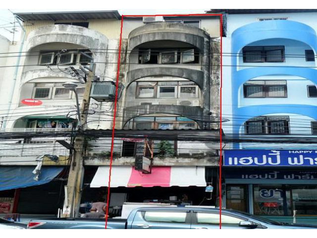 ขายอาคารพาณิชย์ แฮปปี้แลนด์สาย 2 ถนนแฮปปี้แลนด์ เนื้อที่ 19 ตร.ว. ทำเลดี