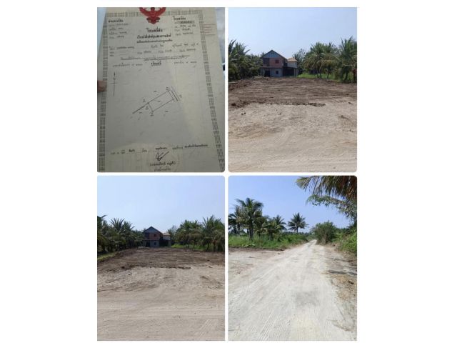 #ขายที่ดิน (ถมแล้ว) เนื้อที่ 163 ตรว เหมาะสำหรับปลูกบ้าน  บ้านแพ้ว ต.หลักสาม