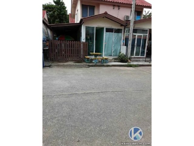 บ้านเอื้ออาทรทำเลทอง ติดถนนหลัก เหมาะค้าขาย หนองหาร สันทราย เชียงใหม่