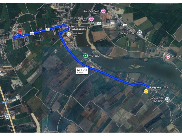 ขายที่ดิน 56 ไร่ โฉนดครุฑแดง ใกล้แหล่งชุมชนรพ.และอำเภอคลองขลุง