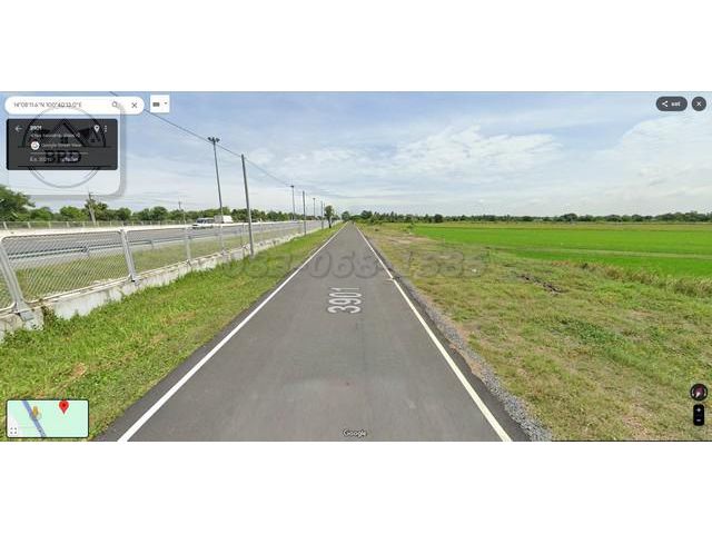 ขายที่ดินคู่ขนานมอเตอร์เวย์คลองหลวง เนื้อที่ 17-0-28 ไร่