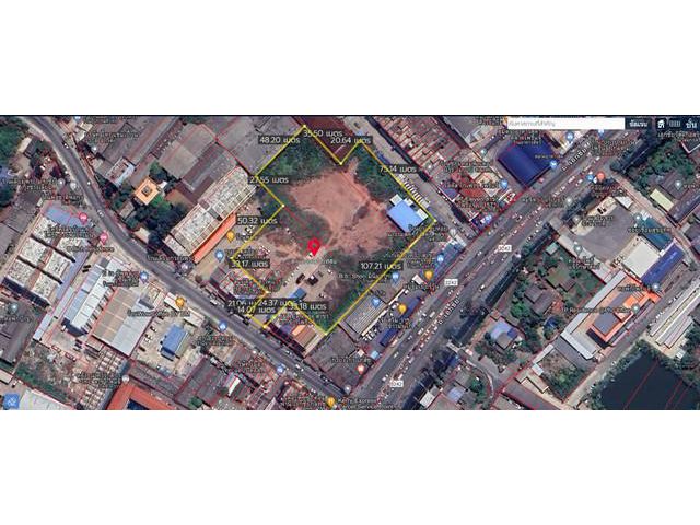 ขายที่เปล่าติดถนนเอกชัยบ่อดิน ใกล้โรงเรียนทานตะวันไตรภาษา