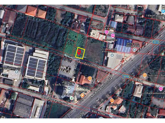 ขายที่ดิน บางพูด ปากเกร็ด นนทบุรี ซอยเลี่ยงเมืองปากเกร็ด 18 เนื้อที่ 53 ตร.ว. แปลงสวย ถมแล้ว