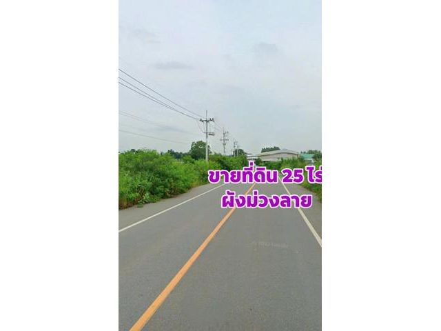 ขายที่ดินผังม่วงแปลงยาวฉะเชิงเทรา 25  ไร่