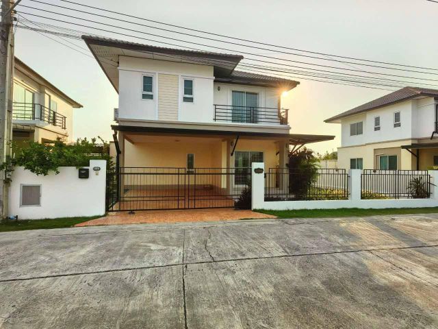วิวทะเลสาบอยู่หน้าบ้าน!! ขายบ้านเดี่ยว 2 ชั้น ม.เค.ซี.สุวินทวงศ์2 อยู่ปากทางเข้าวัดวีระโชติ ใกล้ฮาราจูกุไทยแลนด์