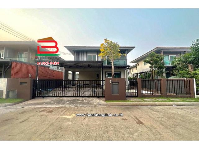 บ้านเดี่ยว โครงการ สราญสิริ ติวานนท์-แจ้งวัฒนะ 2 เนื้อที่ 52.8 ตรว. อ.เมือง ปทุมธานี