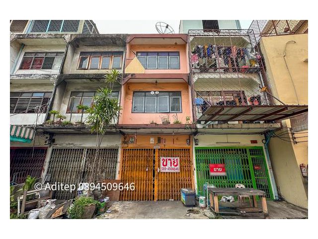 ขายอาคารพาณิชย์ ราษฎร์บูรณะ ซอย 7 ขนาด 1 คูหา 3 ชั้น 15 ตรว.