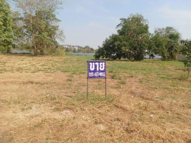 ขายที่ดินเปล่า 235 ตรว.ติดทะเลสาบ อยุู่ในโครงการหมู่บ้านเดอะลากูน 1