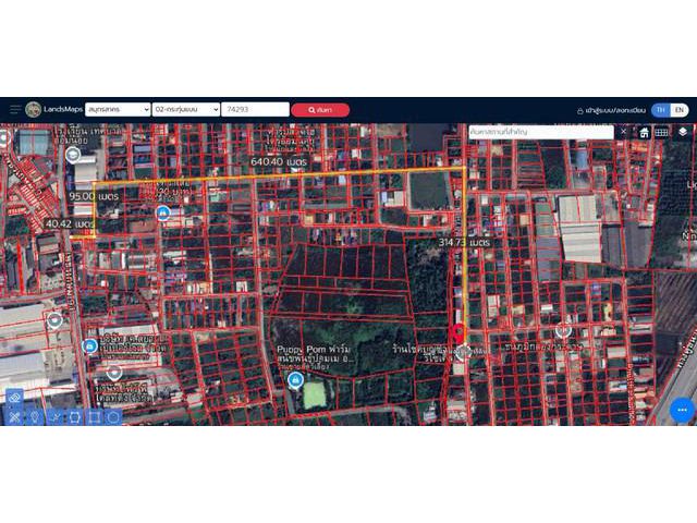 ขายที่พุทธสาคร ขายที่เพชรเกษม87 ผังเมืองสีเหลือง ใกล้เทศบาลอ้อมน้