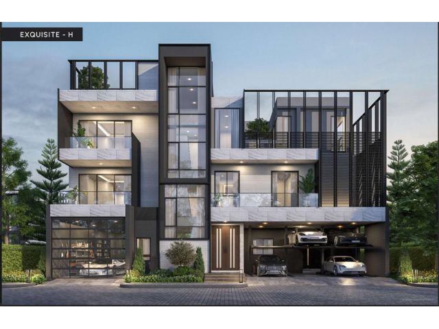Luxury  House 95E1 - Ninety Five East One 4 ชั้น เลียบด่วนรามอินท