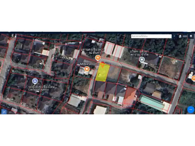 ขายที่ดินหลังโฮมโปรสันทรายใกล้สวนสาธารณะราคาถูก