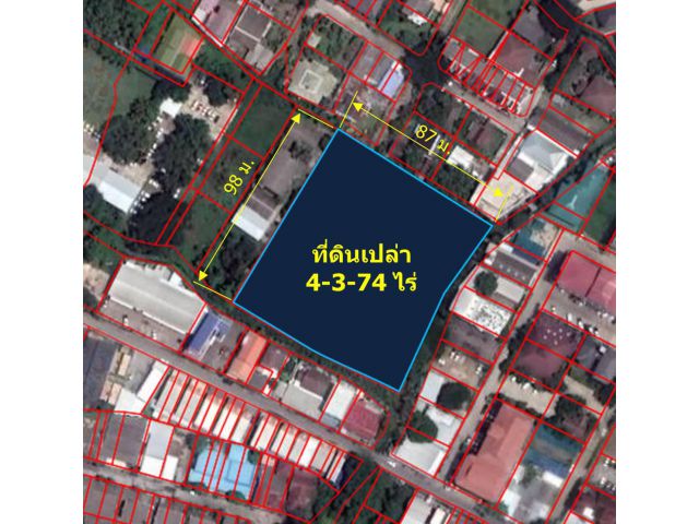 L283-ขายที่ดินเปล่า 4-3-74 ไร่ (ใกล้แยกแอร์พอร์ต ต.ป่าแดด อ.เมืองเชียงใหม่ จ.เชียงใหม่)