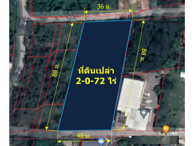L334-ขายที่ดินเปล่า 2-0-72 ไร่ (ด้านหลังมหาวิทยาลัยเชียงใหม่ ต.สุเทพ อ.เมืองเชียงใหม่ จ.เชียงใหม่)
