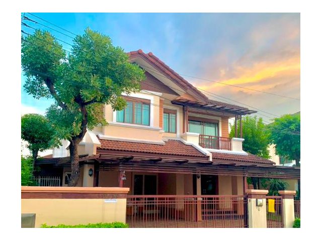 ให้เช่าบ้านเดี่ยว เศรษฐสิริ วงแหวน-สุขาภิบาล 2 มีเฟอร์พร้อมอยู่