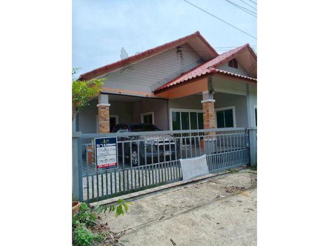 บ้านเดี่ยว 63 ตร.วา ใกล้ถนนเชิงเนิน-ซากบก ไม่ไกลตัวอำเภอเมืองระยอ
