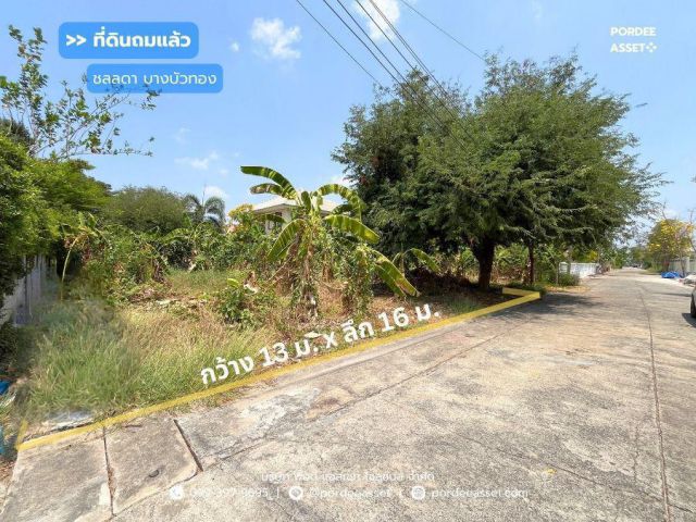 ที่ดินเปล่าถมแล้วใน หมู่บ้านชลลดา บางบัวทอง (ขนาด 53 ตร.ว.) ถ.บางกรวย-ไทรน้อย บางบัวทอง นนทบุรี ใกล้วัดเล่งเน่ยยี่2