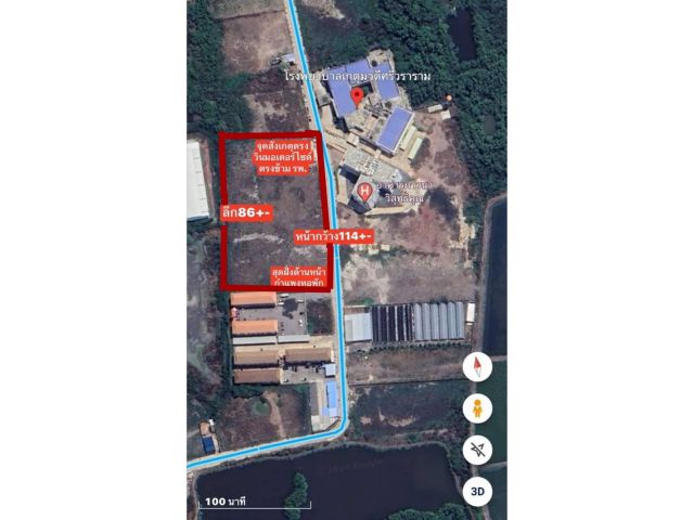 ที่ดินจัดสรรพร้อมโอน สาธารณูปโภคครบครัน น้ำไฟผ่านหน้าที่ดิน หน้าโรงพยาบาลวัดเกตุม