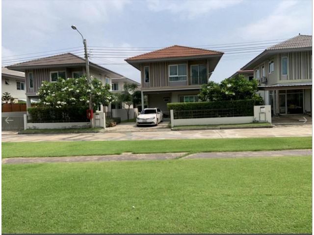 บ้านเดี่ยว 2ชั้น โครงการคณาสิริ บางนา  (พื้นที่หน้าบ้านติดสวน)