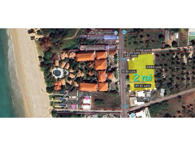 LandForSale!!! Sea view แบ่งขายที่ดินเปล่าห่างจากหาดนาใต้เพียง200เมตร เนื้อที่2ไร่ๆละ17ล้านบาท