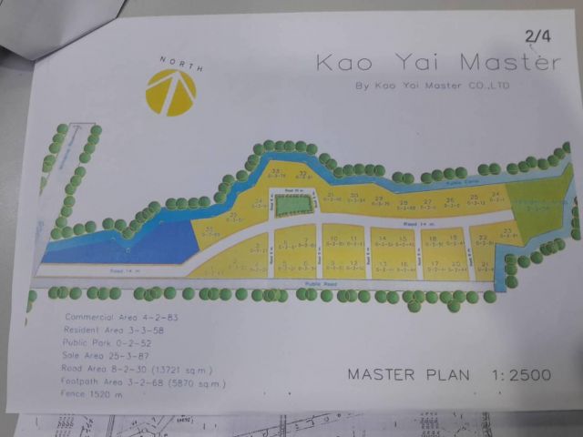ที่โฉนดเขาใหญ่ 47 ไร่ 3 งาน 45 ตรว.