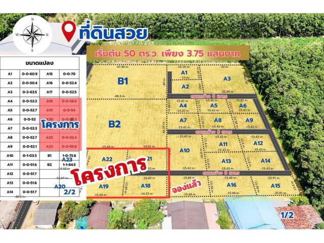 #เสนอขายที่ดินนิคมพัฒนาระยอง #เสนอขายที่ดินหนองละลอกบ้านค่ายระยอง เริ่มต้นง่าย ๆ ด้วยที่ดินแปลงเล็ก 50 ตรว / 60 ตรว / 70
