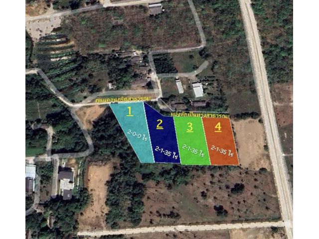 LandForSale!!! ที่ดินแบ่งขายใกล้หาดนาใต้ ไร่ละ3.8ล้านบาท