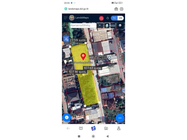 ขายที่หน้ากว้าง​ 100  เมตร​ เนื้อที่​ 1-3-64​ไร่