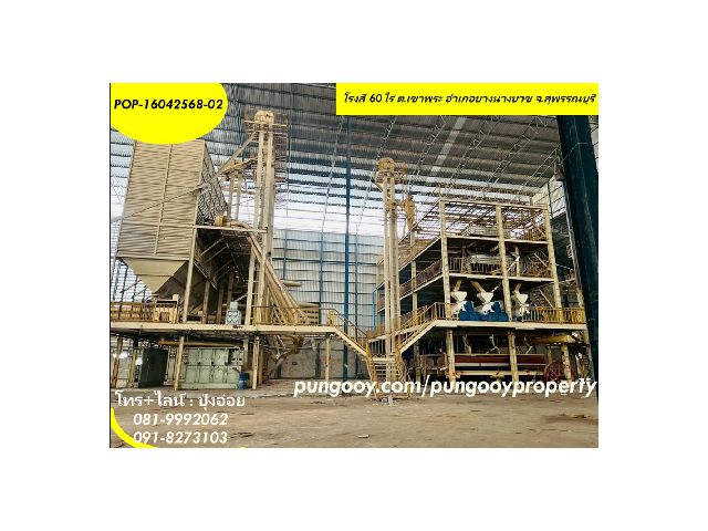 POP-16042568-02 #ขายโรงสีสุพรรณบุรี โรงสี 60 ไร่ ต.เขาพระ อำเภอบางนางบวช จ.สุพรรณบุรี