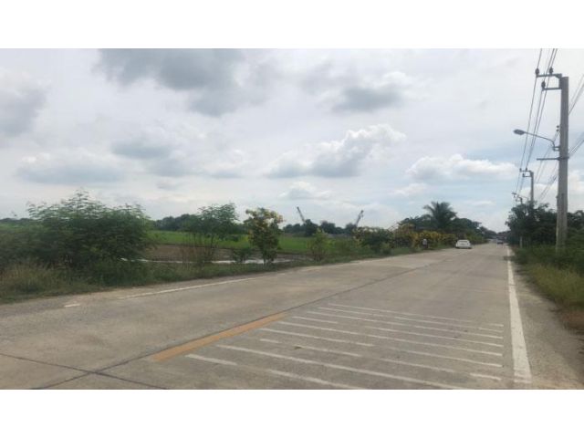 ที่ดินเหมาะสร้างโรงงาน 92 ไร่ พื้นที่สีม่วง อยู่ อ.ไทรน้อย จังหวัดนนทบุรี