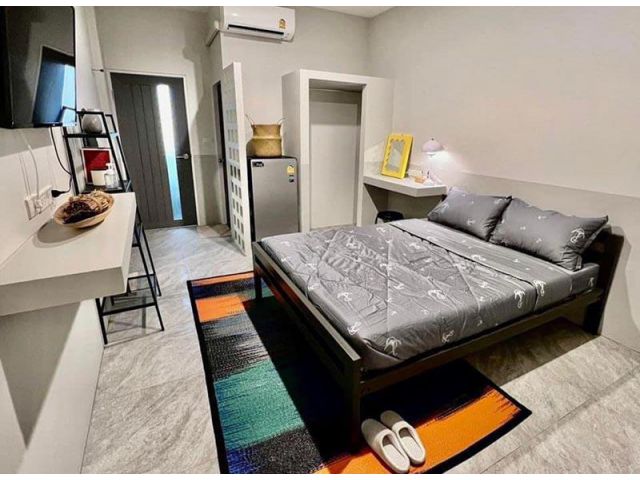 หอพักหน้า ม.มหิดล ประตู6 ศาลายา พุทธมลฑล นครปฐม PJ Bed Station รายเดือน แอร์ ทีวี ตู้เย็น   เครื่องทำน้ำอุ่น เฟอร์ครบ! ฟ