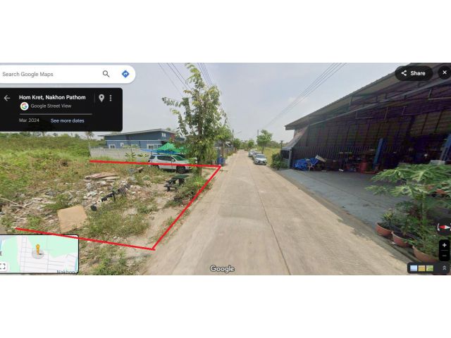 ขายที่ดิน 100 ตร.ว หมู่บ้านออมไทย นครชัยศรี
