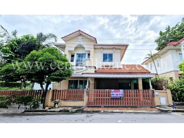 ฺB1 บ้านเดี่ยว บ้านมณีรินทร์ พาร์ค 2  รังสิต - ปทุมธานี หลังริม
