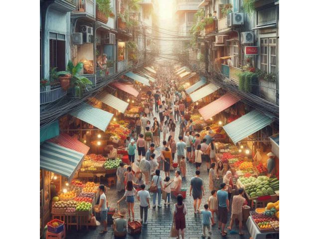 ให้เช่าพื้นที่ขายของ   ตลาดเช้ากิตติ (เซนหลุยส์ 3)  ทำเลดี คนเดินเยอะ