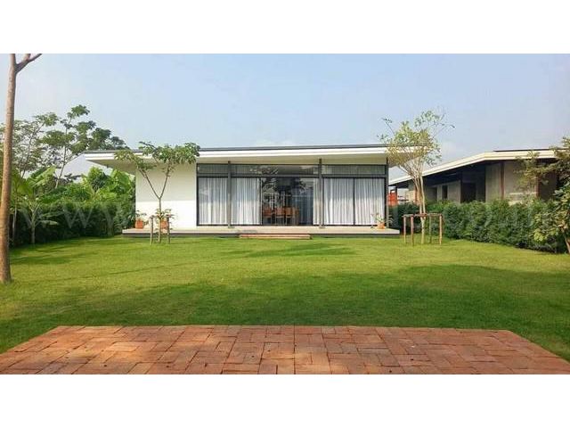 B1 บ้านพักตากอากาศ บางเลน นครปฐม เฟอร์นิเจอร์ไม้สัก พร้อมเข้าอยู่
