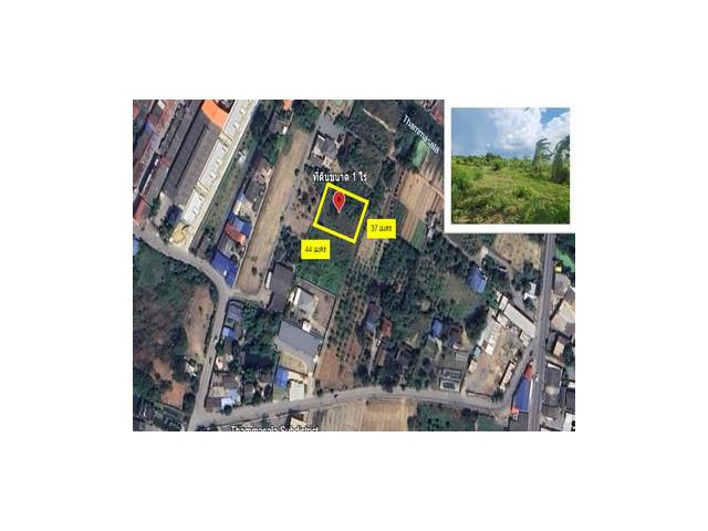 ที่ดินเปล่า เมืองนครปฐม ซอยเทศบาล 2/1 – ธรรมศาลา 1 ไร่ ผังเมืองสี